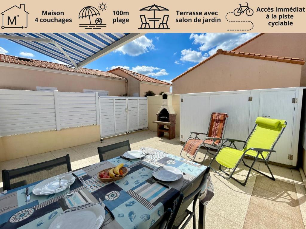 Photo de la galerie de l'établissement Maisonnette cosy à 200m de la plage avec patio ensoleillé - FR-1-231-328, à Bretignolles-sur-Mer