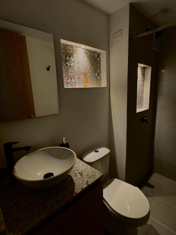 Koupelna v ubytování Moderno apartamento en Barranquilla