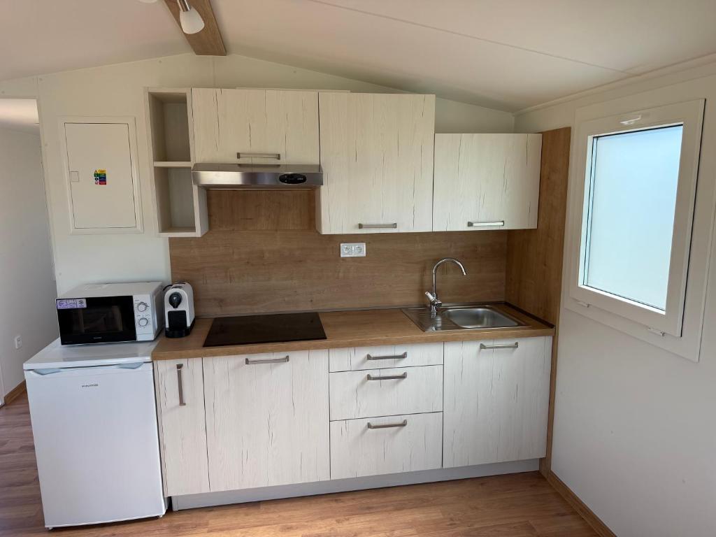 Kuchyň nebo kuchyňský kout v ubytování Penzion - Apartman Přestavlky