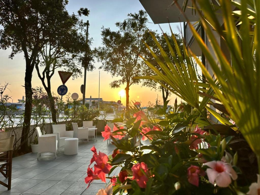 Zahrada ubytování Hotel B&B ViaMare Milano Marittima