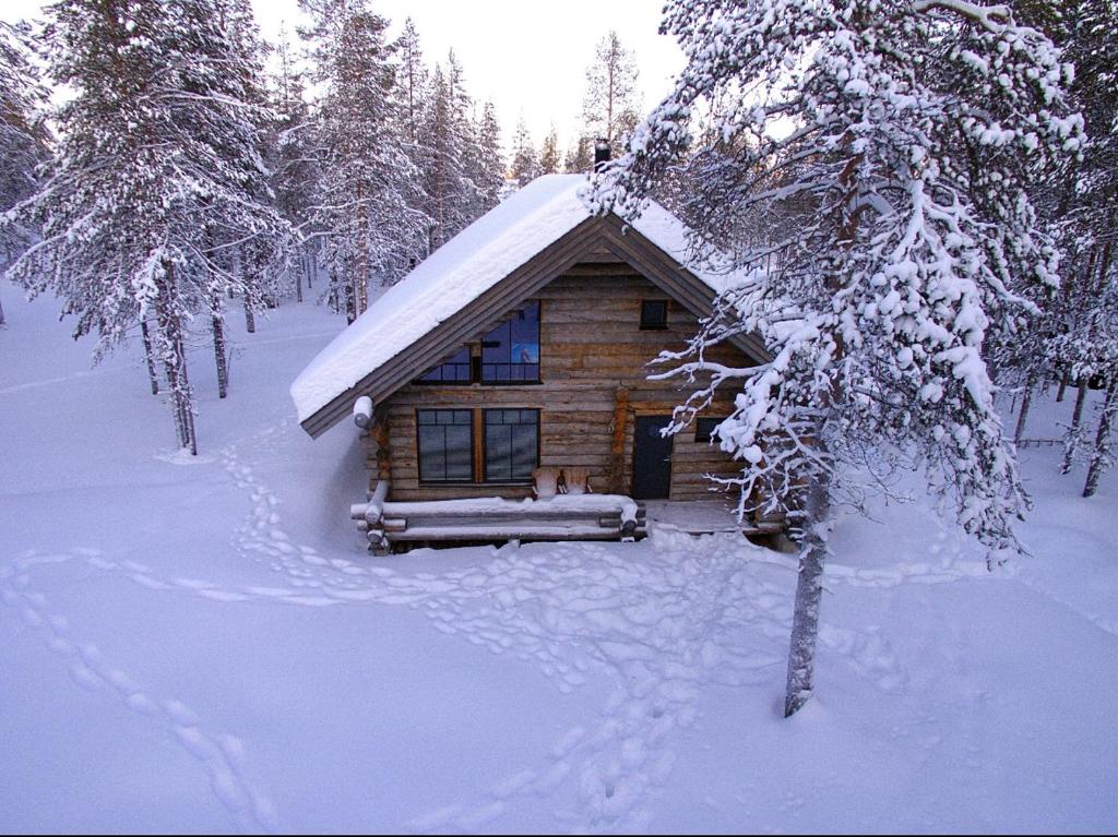 Aurora Forest Lodge Ylläs v zimě