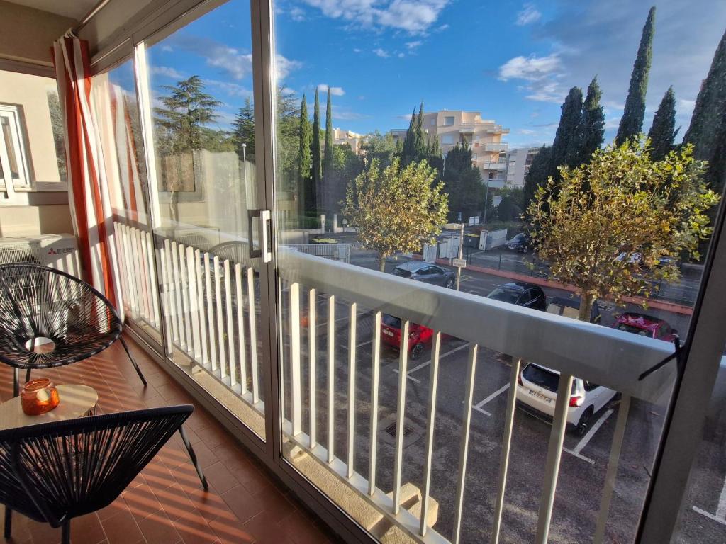 Studio climatisé avec parking, proche plage et commerces à Sainte-Maxime