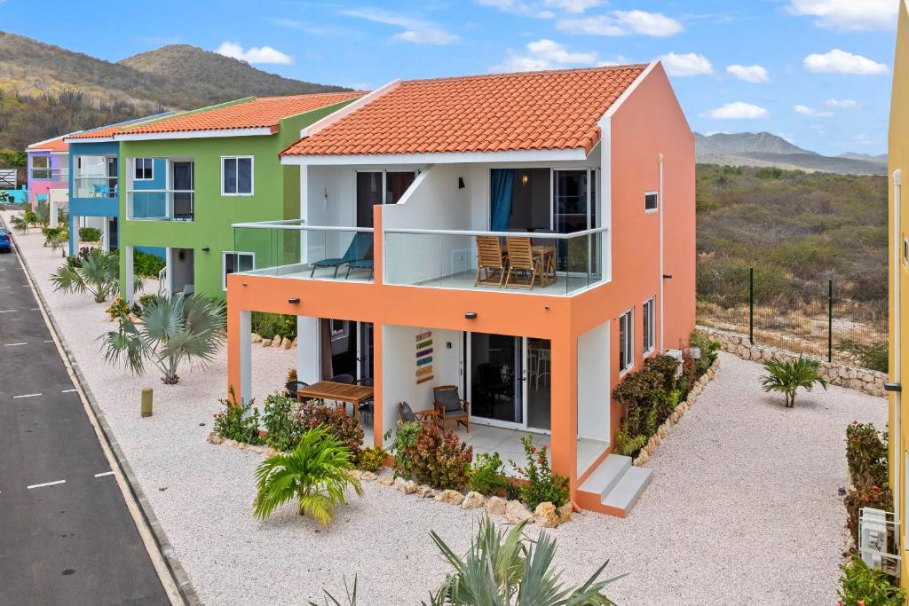 an aerial view of a house at Apartement Punta Azul 6B, Punta Azul Ocean Resort, Westpunt in Westpunt