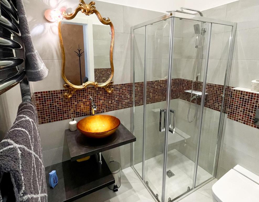 Koupelna v ubytování B&B LE CHEVALIER