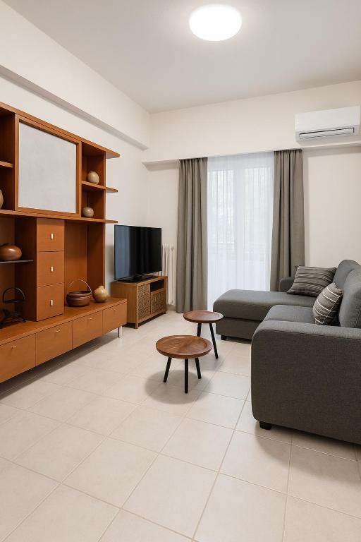 TV a/nebo společenská místnost v ubytování Ute's apartment