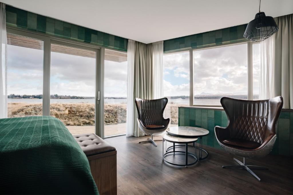Posezení v ubytování Hotel Kriunes