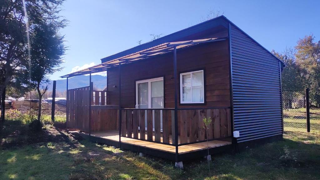 Bygningen som feriehuset ligger i