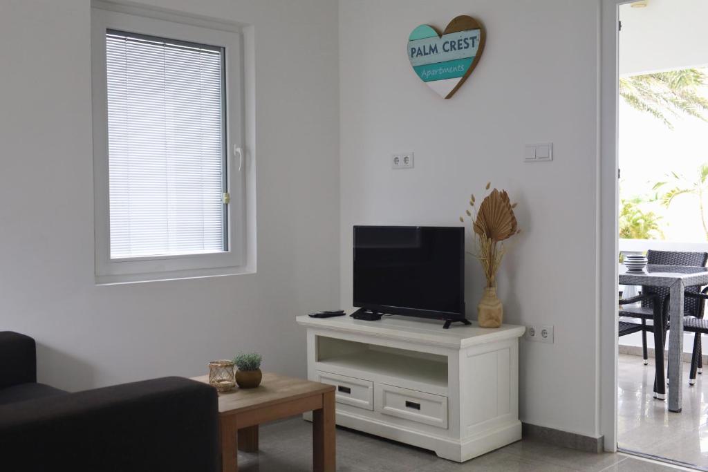 TV a/nebo společenská místnost v ubytování Palm Crest