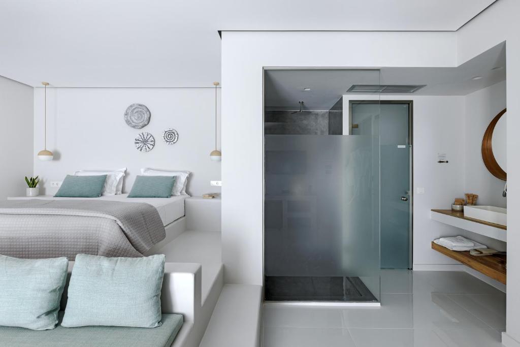 Posezení v ubytování Infinity View Hotel Tinos