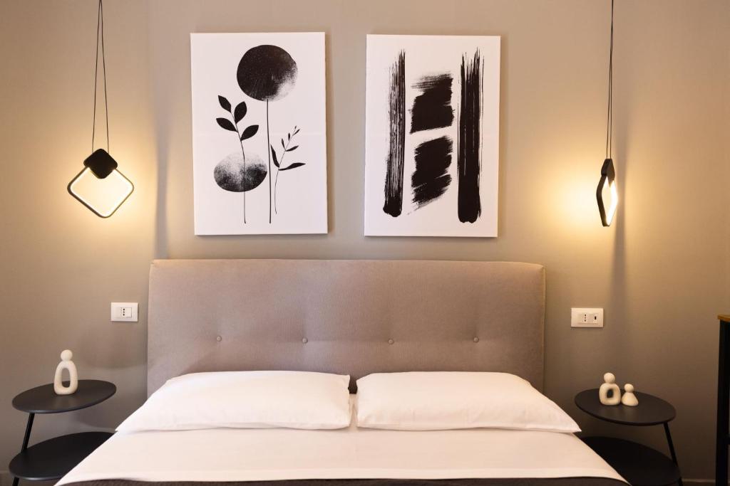 Postel nebo postele na pokoji v ubytování Casa di Priam