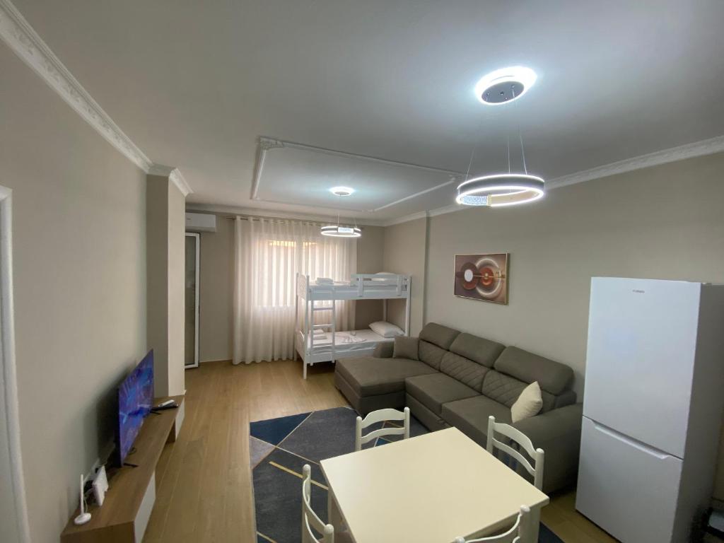 Et opholdsområde på Alex Apartment Lungo Mare Vlore