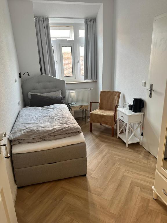 Postel nebo postele na pokoji v ubytování Villa Seestern