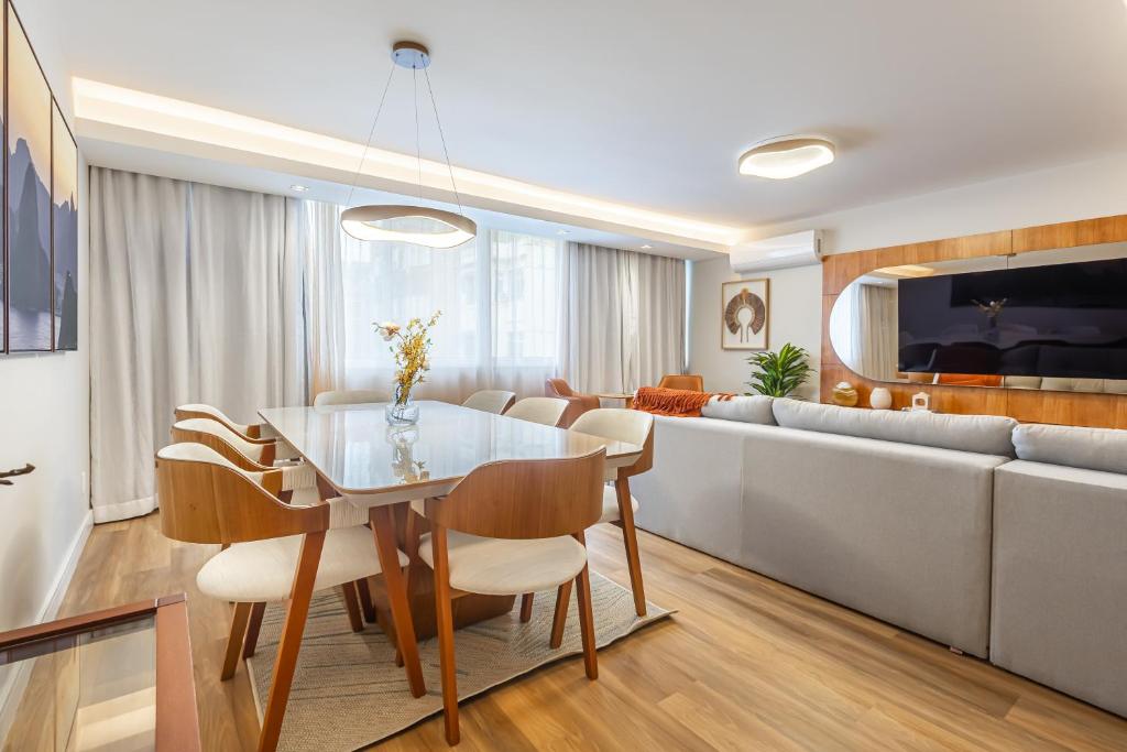 Χώρος καθιστικού στο Majestic Sunset Condo Arpoador