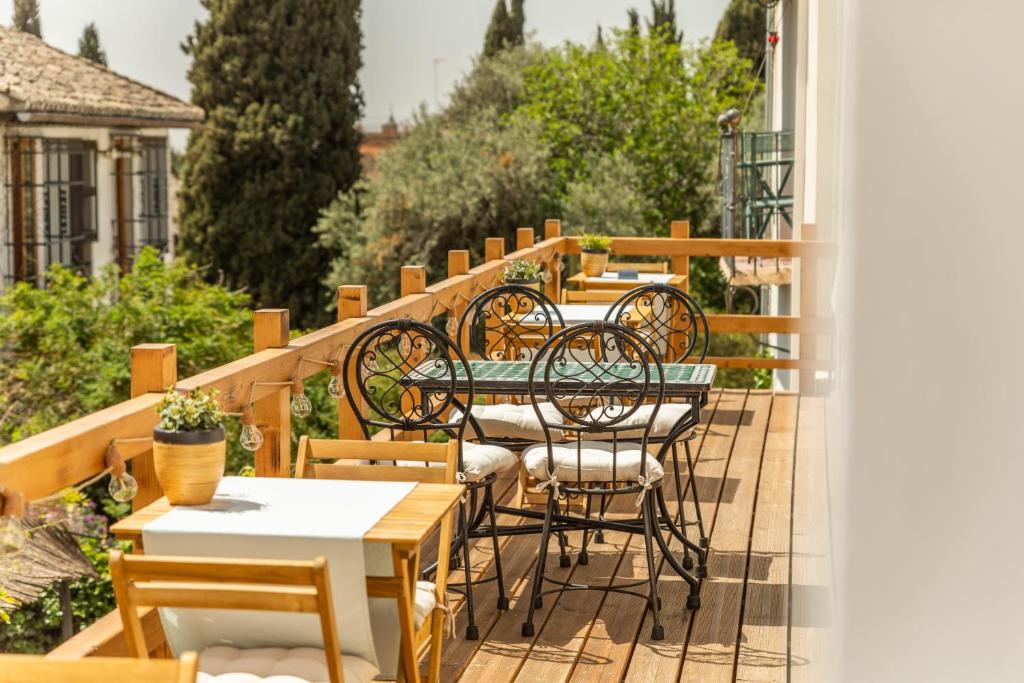 Balkón nebo terasa v ubytování Casa Bombo