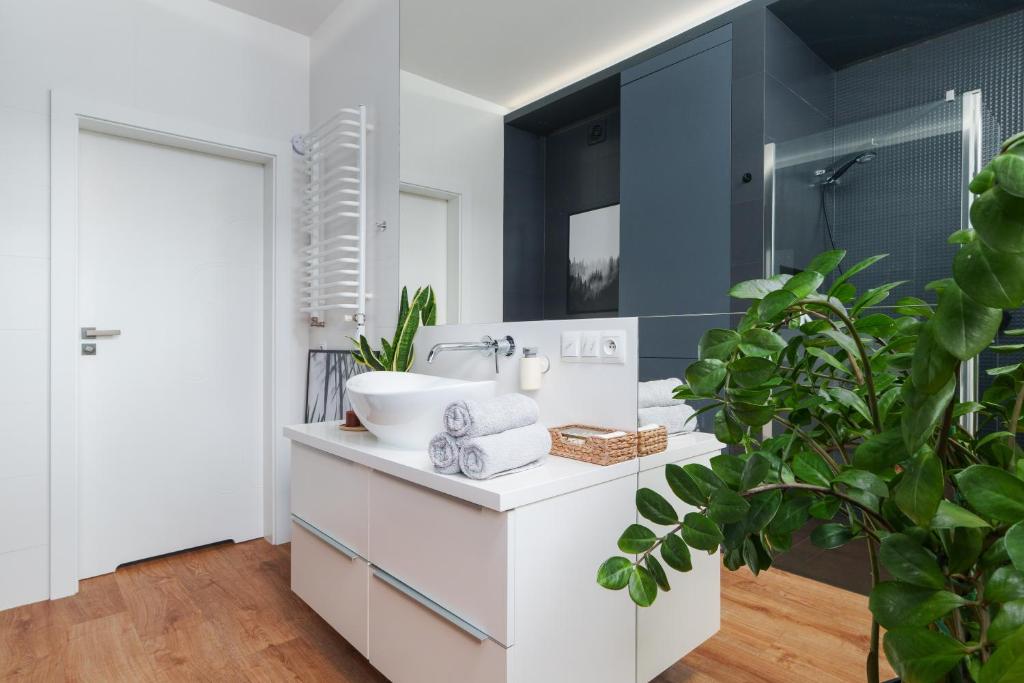 Apartament Green Plant - 1 lub 2 oddzielne sypialnie, taras 30m2, garaż podziemny, FV vat, Targi, klima, dostęp 24h - 12