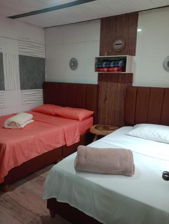 Postel nebo postele na pokoji v ubytování Casa Naranja Salento 2