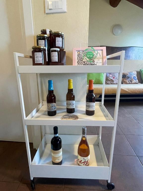 Postel nebo postele na pokoji v ubytování SkyRoom Glamping Verde Mare by SMART-HOME