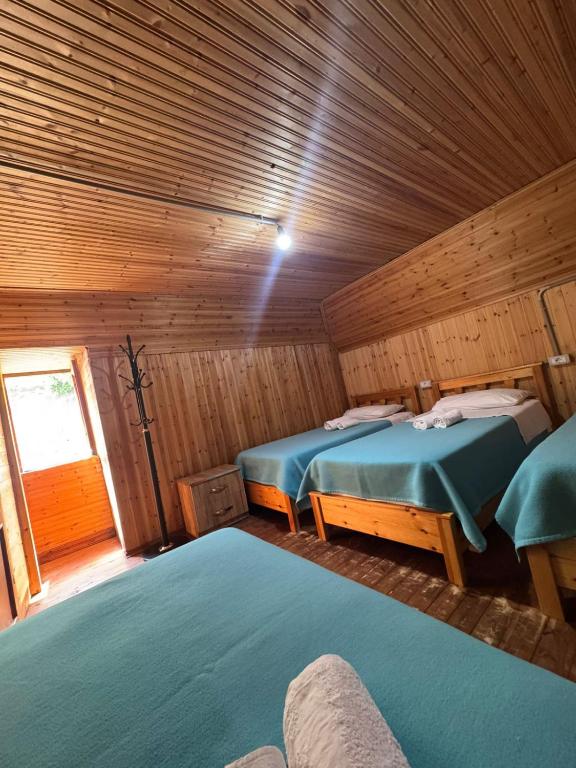 Postel nebo postele na pokoji v ubytování Bujtina Carku