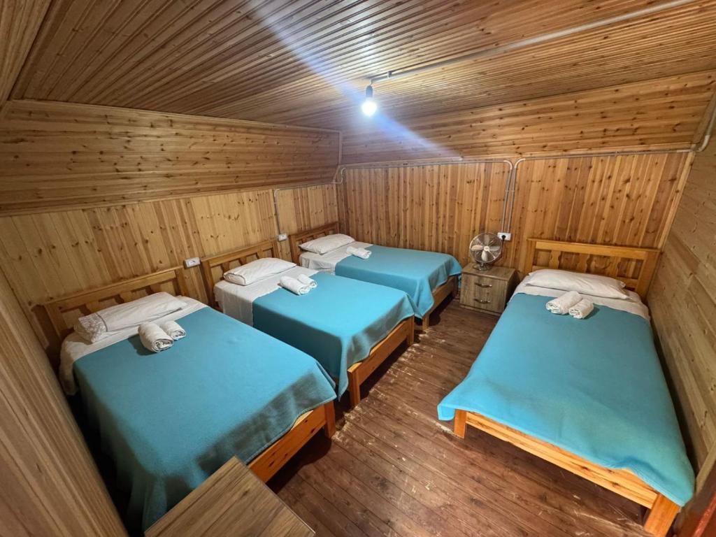 Postel nebo postele na pokoji v ubytování Bujtina Carku
