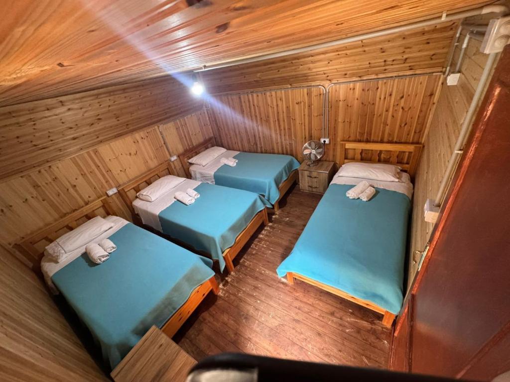 Postel nebo postele na pokoji v ubytování Bujtina Carku