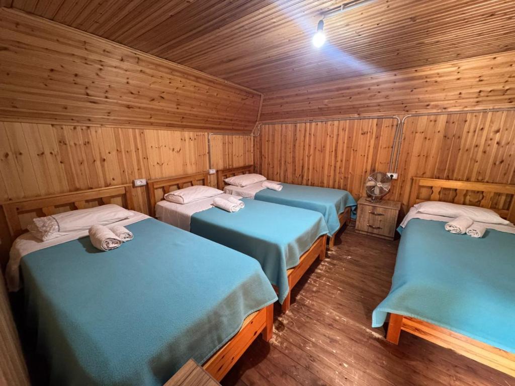 Postel nebo postele na pokoji v ubytování Bujtina Carku