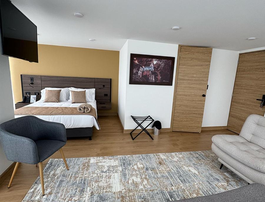 Postel nebo postele na pokoji v ubytování Entrenevados Hotel