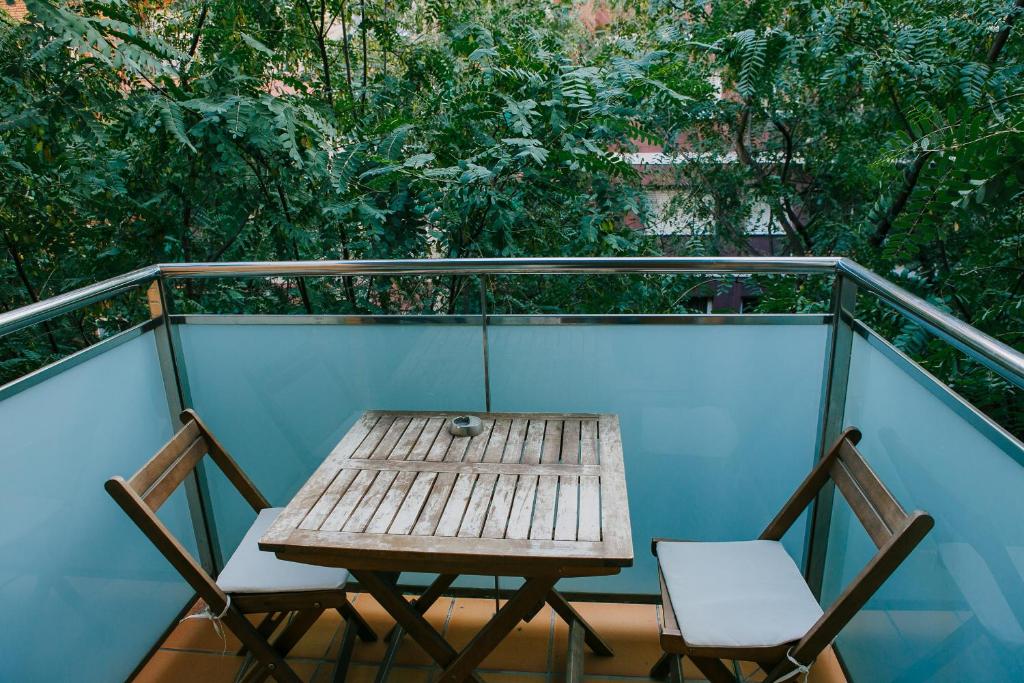 Balkón nebo terasa v ubytování Apartamentos Navas