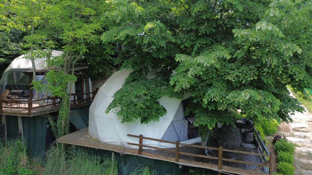 Zahrada ubytování ME-GA Glamping