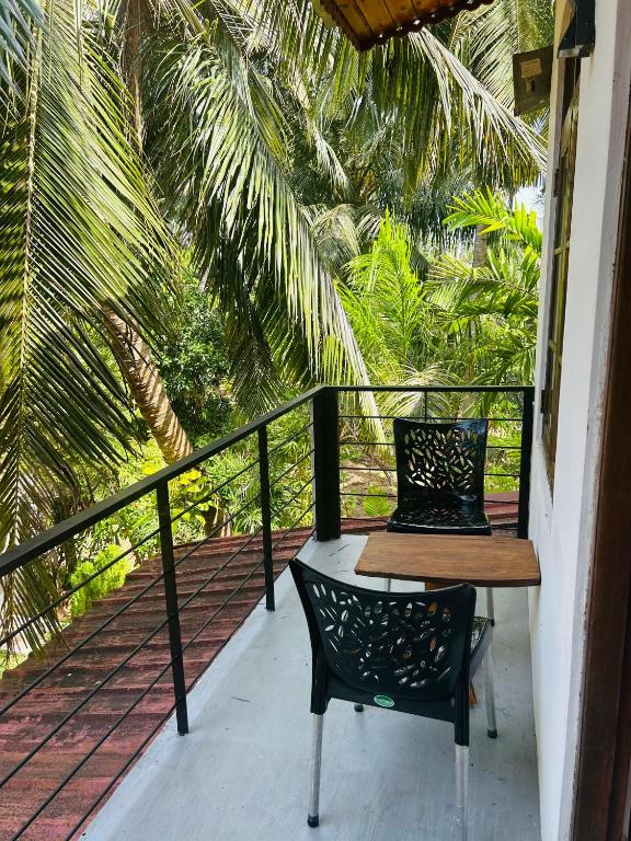 Balkón nebo terasa v ubytování Pearl Bungalow Trincomalee