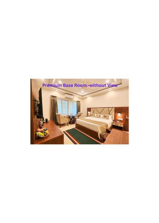 Coorg Cliffs Resortsにあるベッド