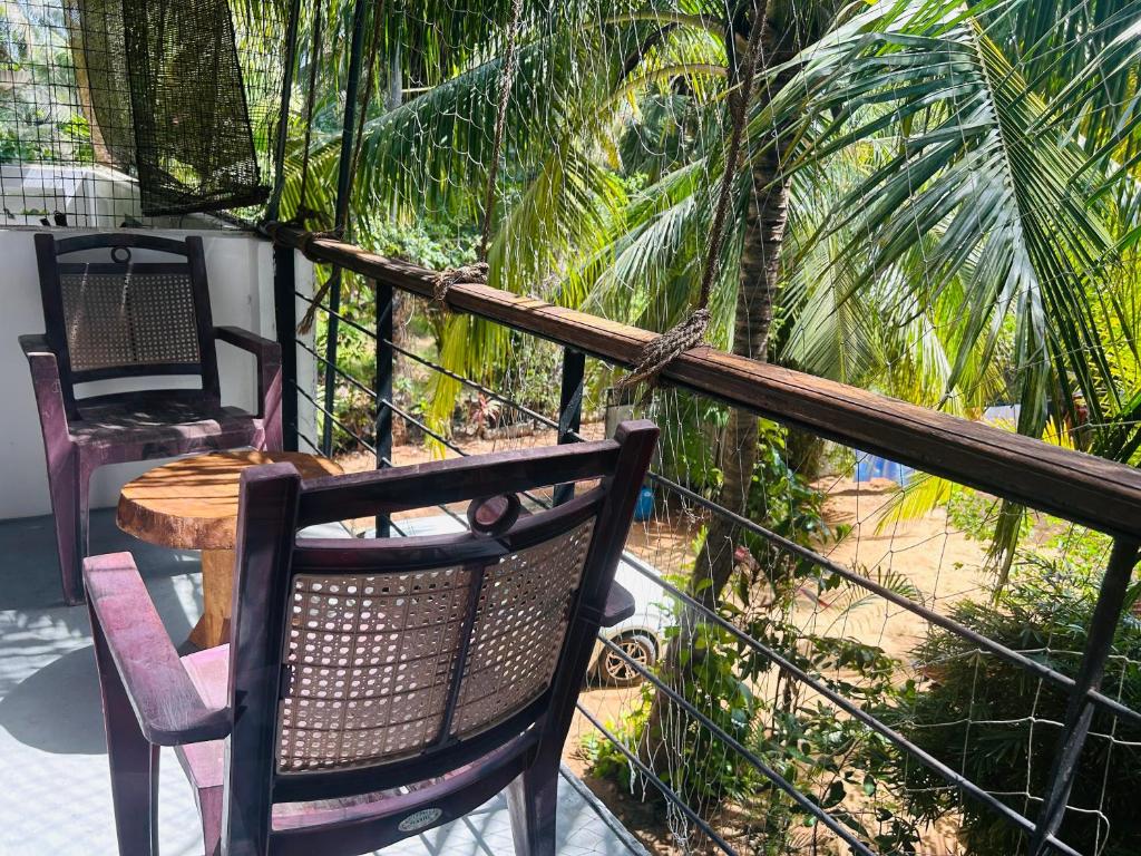 Balkón nebo terasa v ubytování Pearl Bungalow Trincomalee