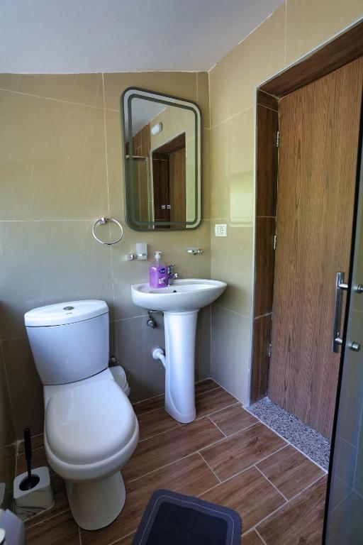 Koupelna v ubytování Guesthouse Arber