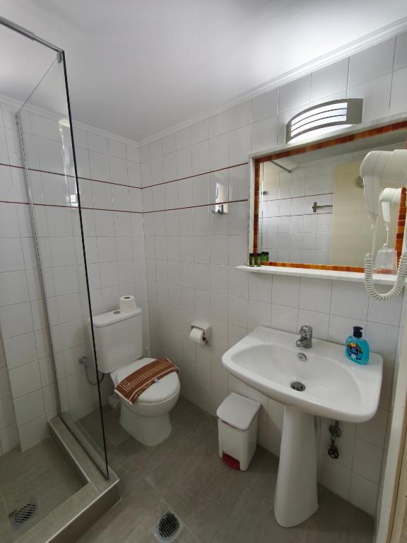 Koupelna v ubytování Kiparissis Apartments
