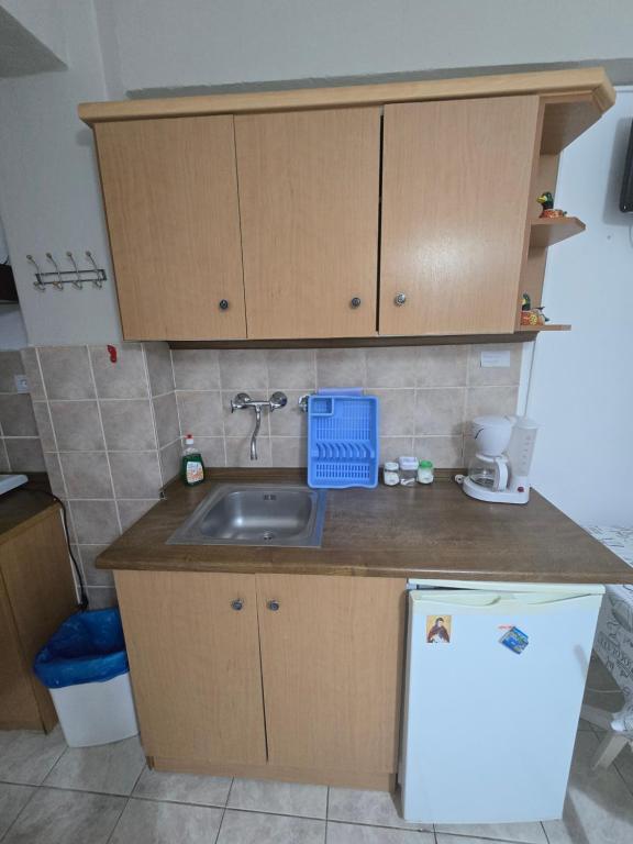 Kuchyň nebo kuchyňský kout v ubytování Niki's Rooms