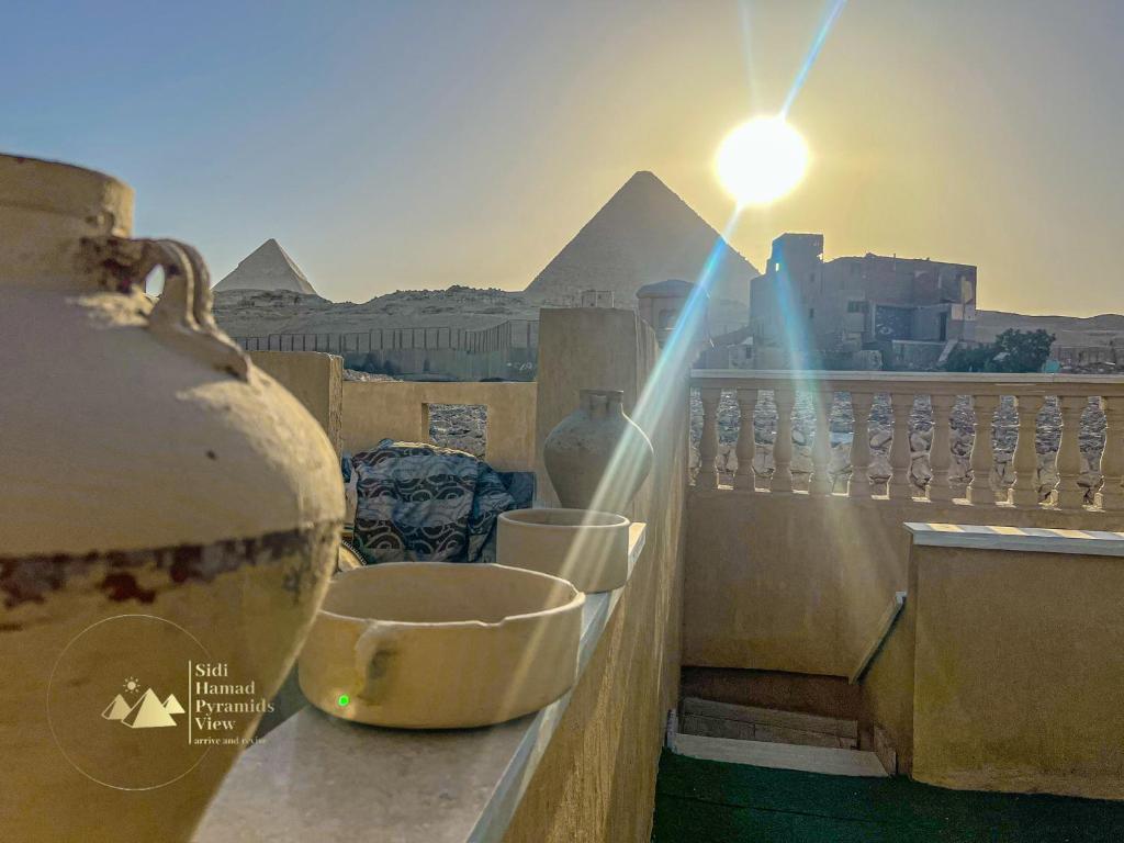 Rõdu või terrass majutusasutuses Sidi Hamad Pyramids View