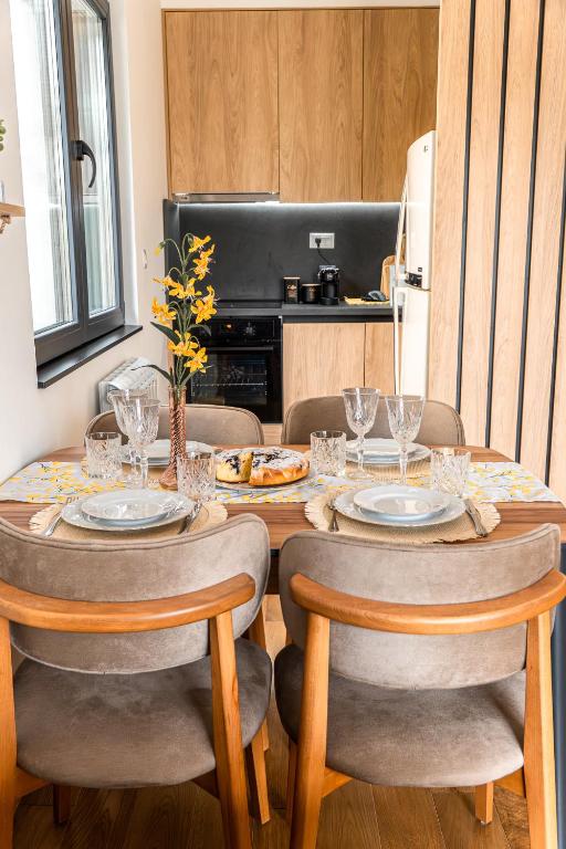 Kuchyň nebo kuchyňský kout v ubytování Apartment Vila Jela