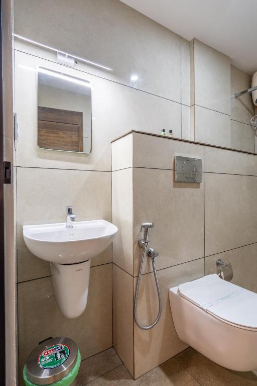 Koupelna v ubytování Mughal Suites