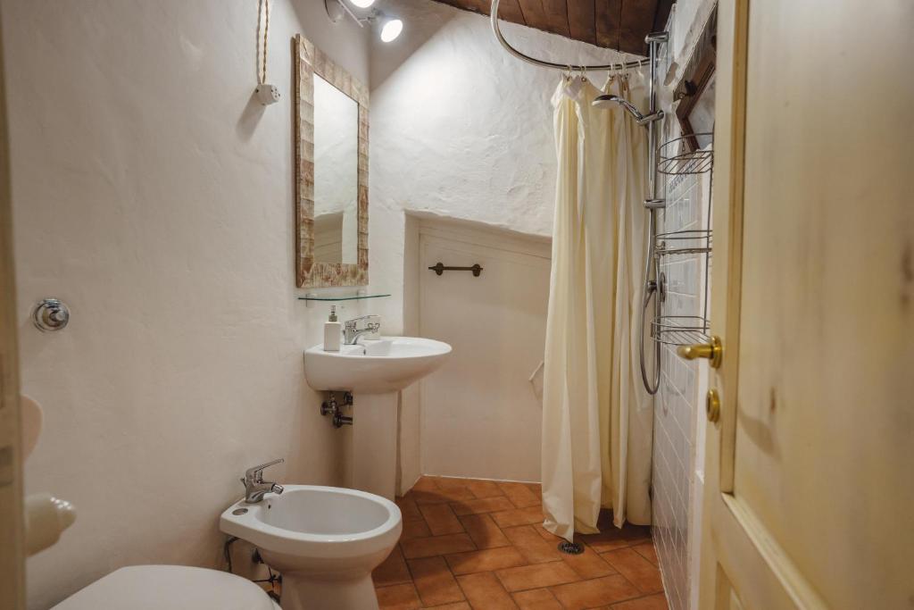 Koupelna v ubytování B&B Calandrella