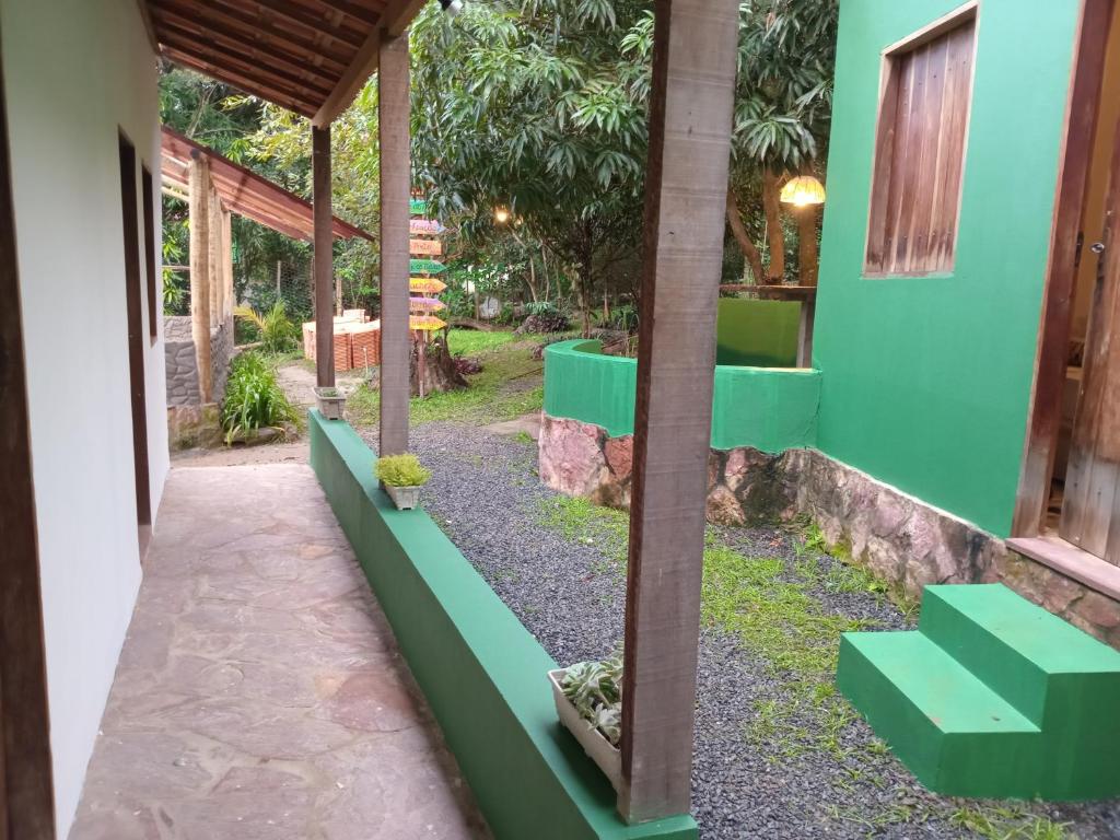 Zahrada ubytování Camping a 900m da Vila do Capão