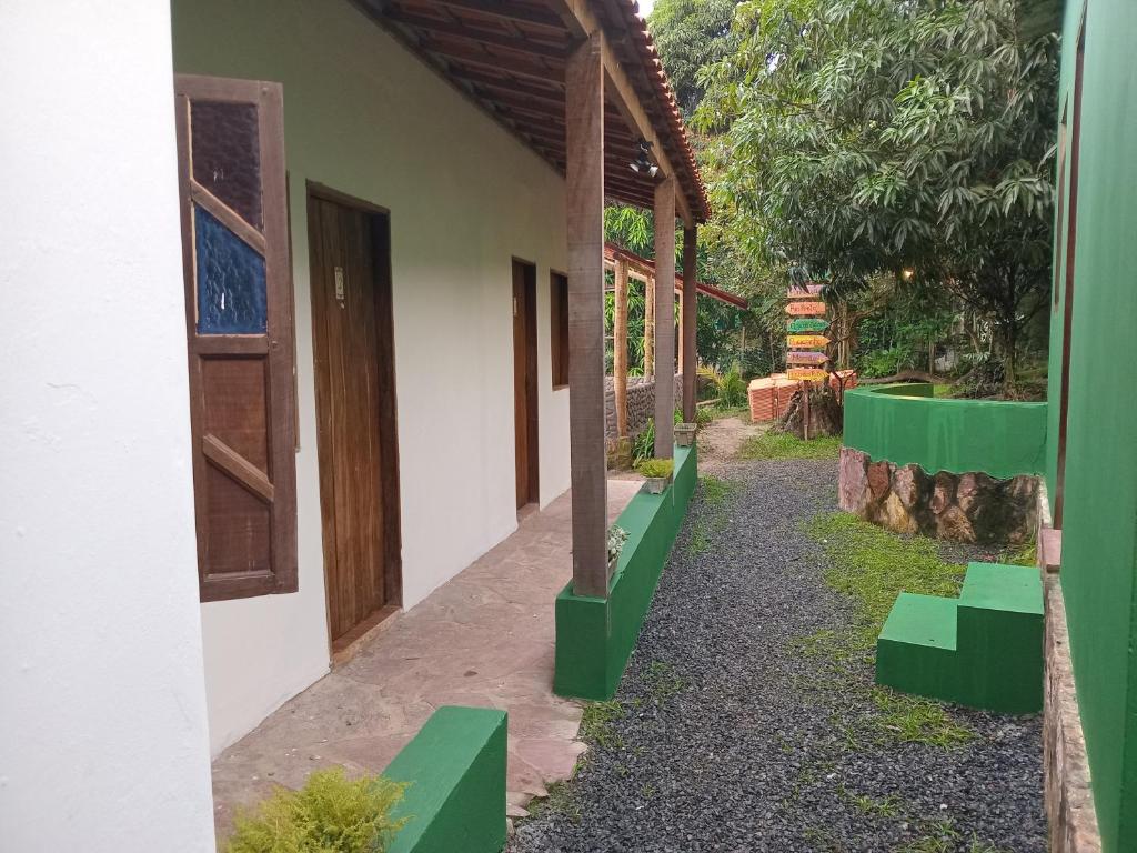 Zahrada ubytování Camping a 900m da Vila do Capão