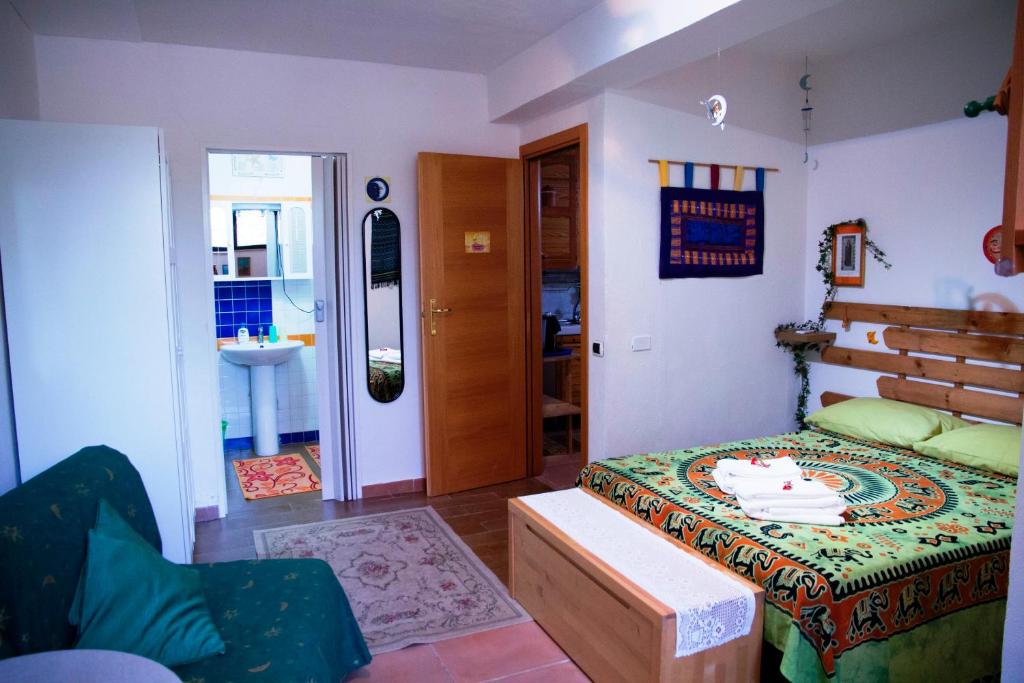 Posezení v ubytování B&B Magna Grecia