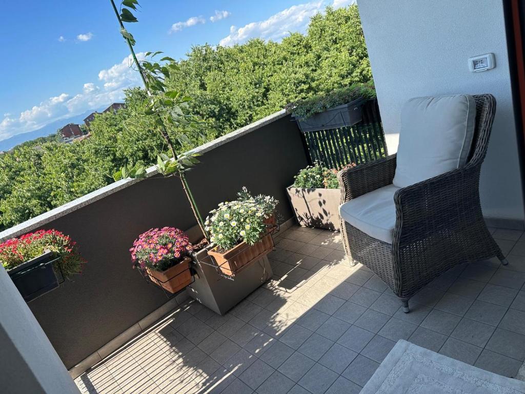 Balkón nebo terasa v ubytování CASABELLA