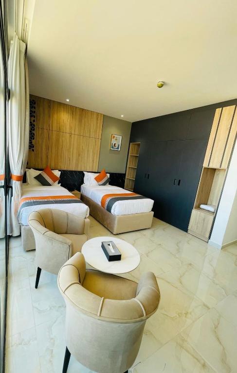 Posezení v ubytování Diamond Palm Hotel & Resort