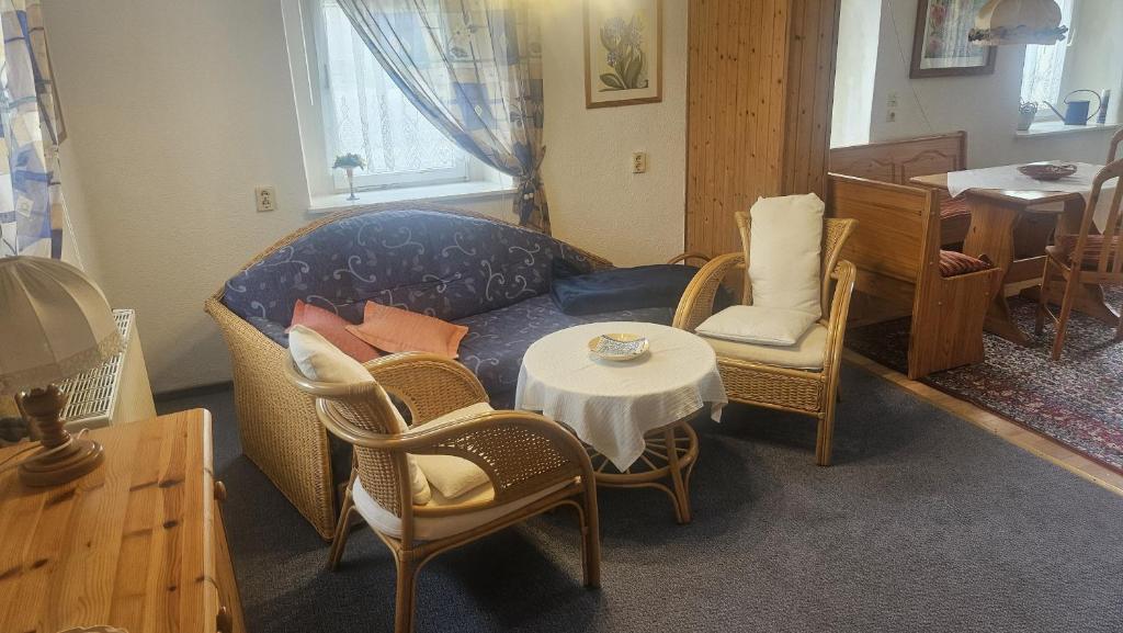 Χώρος καθιστικού στο Ferienwohnung Dresden - Altlockwitz