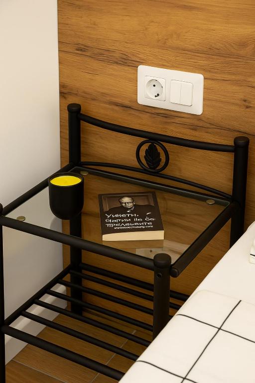 Postel nebo postele na pokoji v ubytování Cozy and comfortable northern apartment, Kapana district, Plovdiv, Center