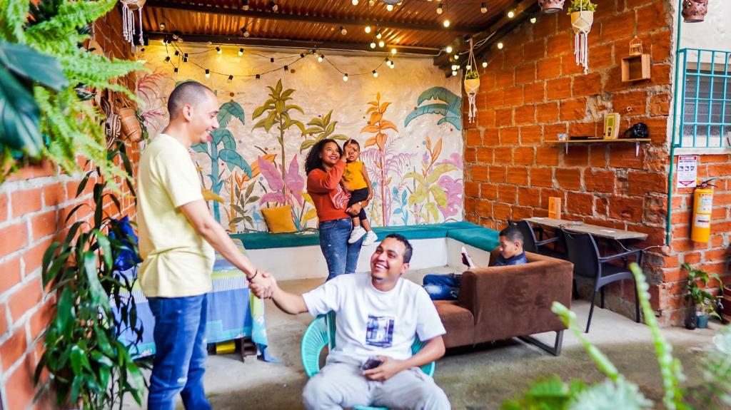 Os clientes hospedados em Spring Hostel