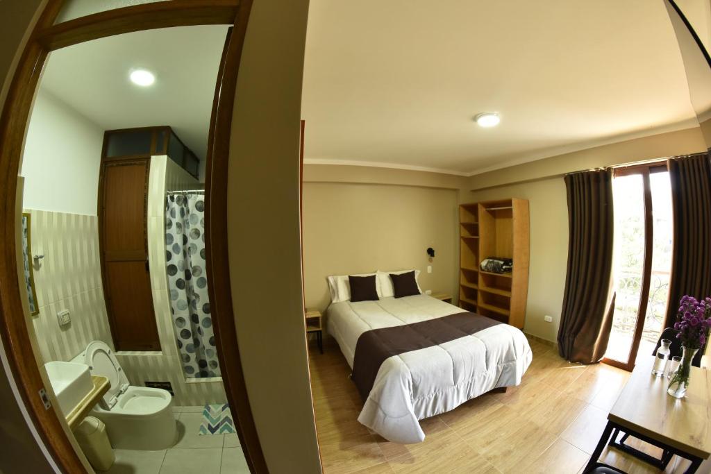 Baðherbergi á Hotel Golden Killa