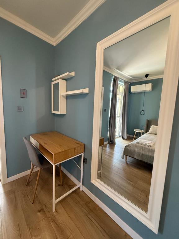 Postel nebo postele na pokoji v ubytování Chernomorets Apartment