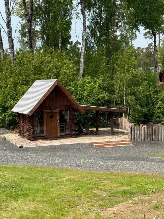 Zahrada ubytování Svensson's Log Cabins