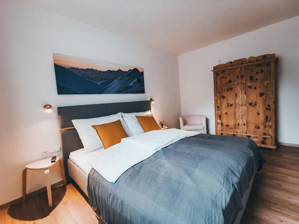 Postel nebo postele na pokoji v ubytování Apart Pair im Dorf